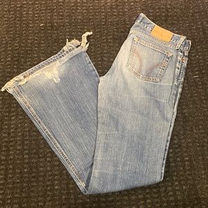 Hollister Destroyed Flare Jeans